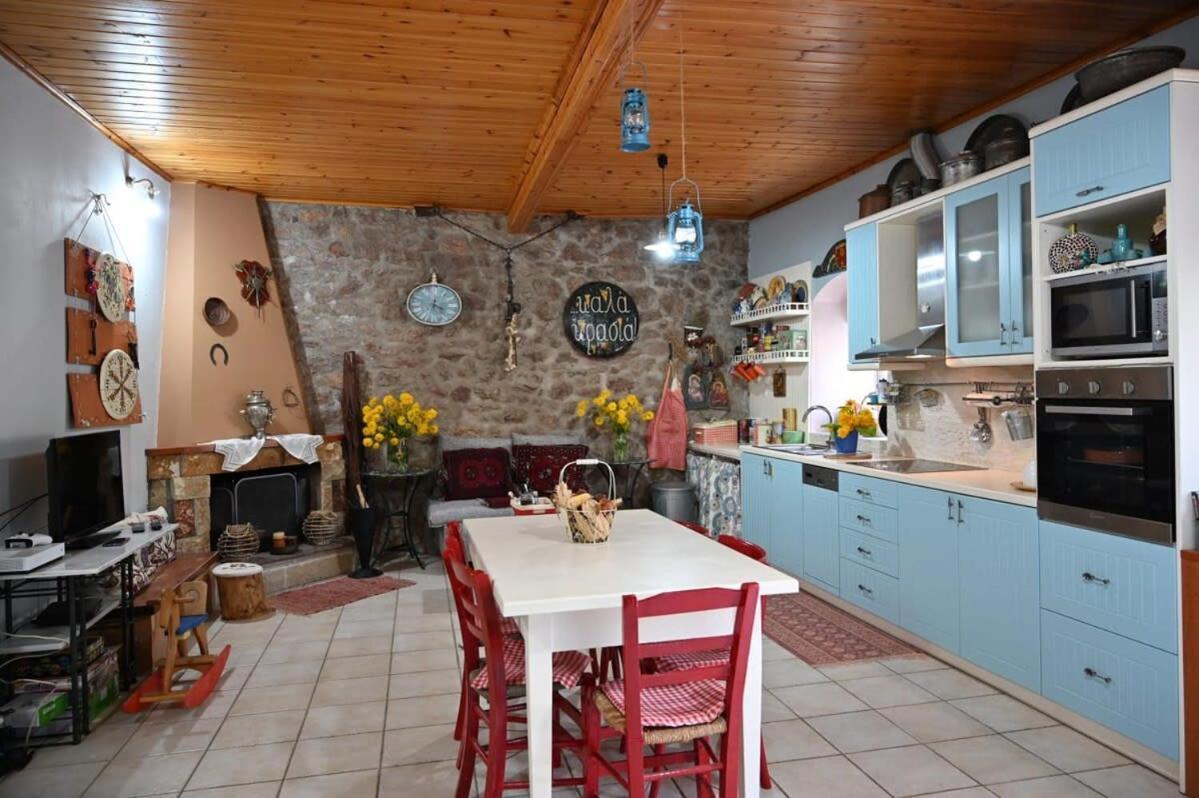 Kalavrita Winter Retreat - Homely Spacious Chalet Áno Vlasía エクステリア 写真
